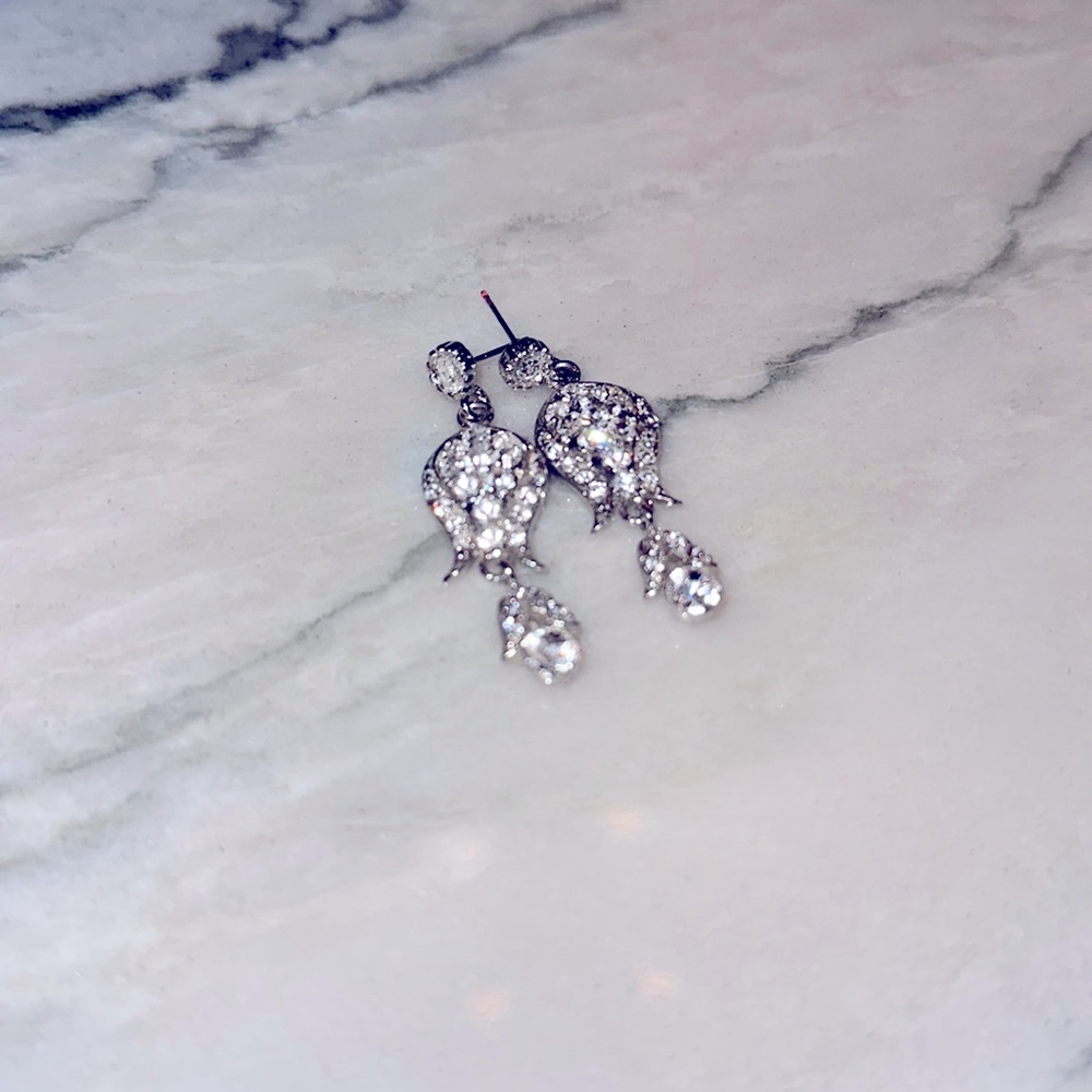 Long Diamond Earrings